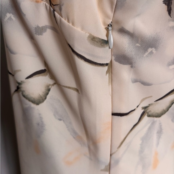 Joseph Ribkoff Cream Tan Sheath Dress Scoop Neck Midi - Picture 7 of 7